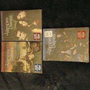 The Vampire Diaries Seasons 1 - 3 DVD Sets - Sealed in Original Plastic - NWT
